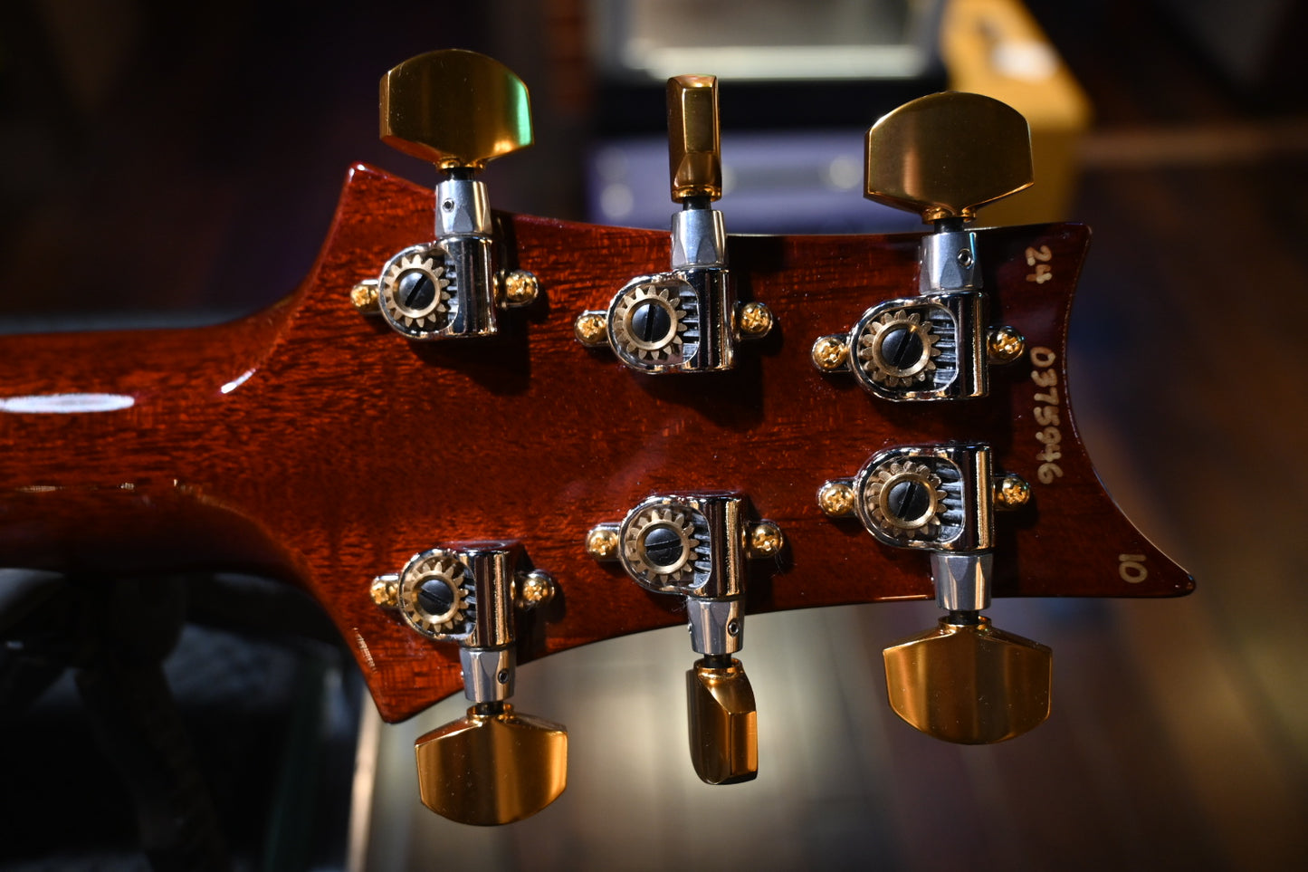 PRS Custom 24 10-Top 2024 - Orange Tiger Guitar #5946