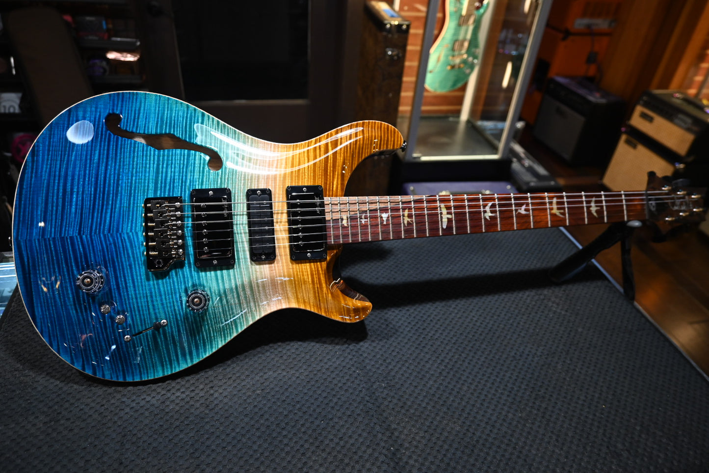 PRS Wood Library Special Semi-Hollow Danville Music 35th Anniversary Artist Top - Beach Fade Guitar #5859