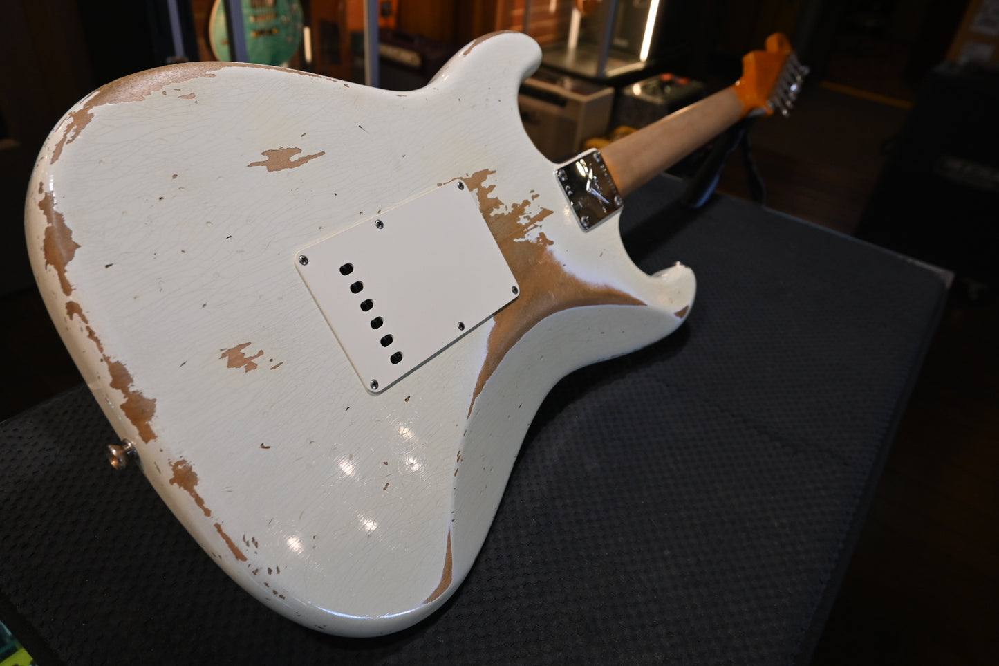 Fender Custom Shop 1959 Stratocaster Heavy Relic 2019 - Aged Olympic White Guitar #3200 - Danville Music