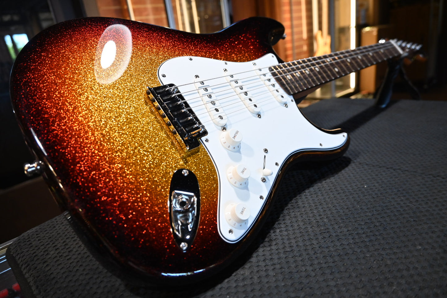 Fender Custom Shop Limited Edition Custom Deluxe Roasted Stratocaster - 3-Tone Burst Sparkle Guitar #9481 - Danville Music