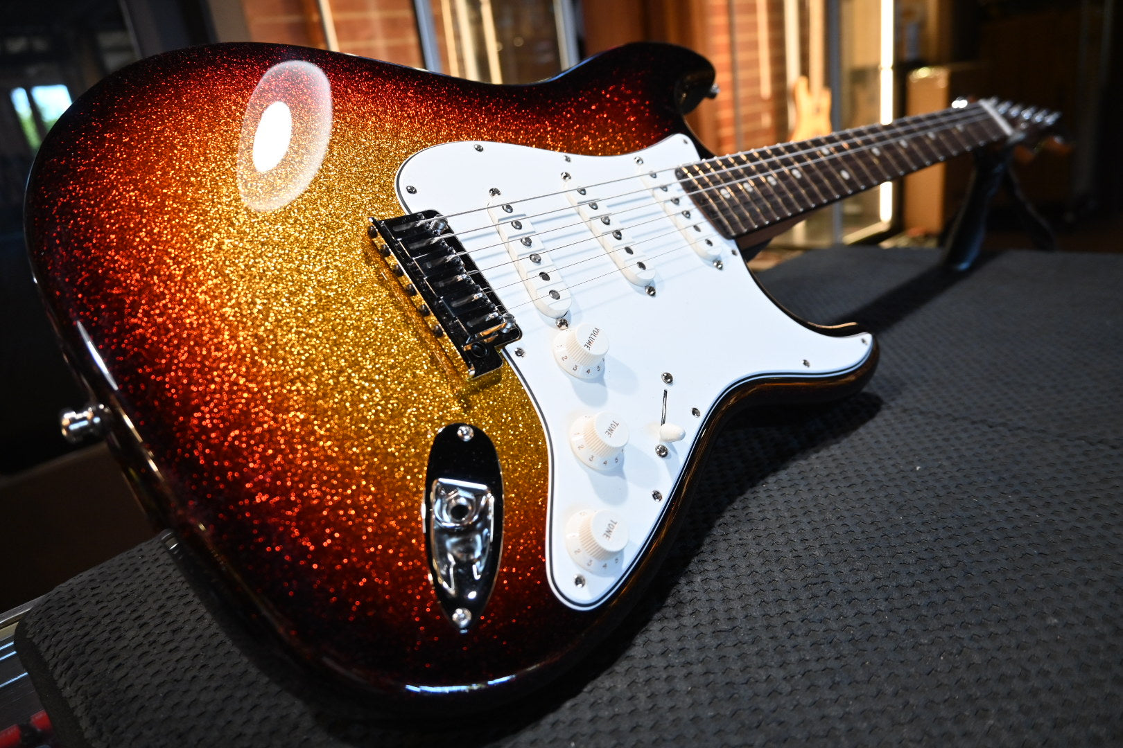 Fender Custom Shop Limited Edition Custom Deluxe Roasted Stratocaster - 3-Tone Burst Sparkle Guitar #9481 - Danville Music
