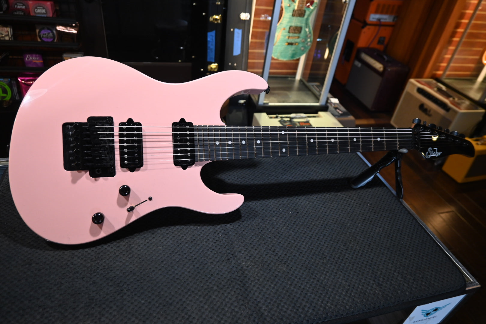 Suhr Modern 7 Antique Floyd - Shell Pink Guitar #1219 - Danville Music