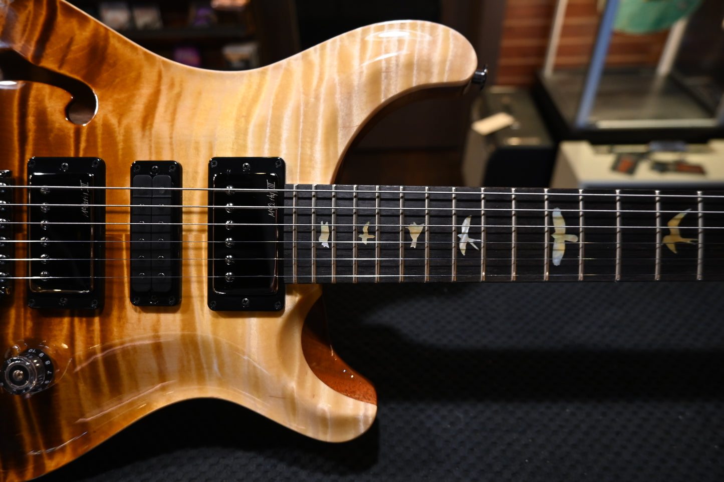 PRS Wood Library Special Semi-Hollow Danville Music 35th Anniversary Artist Top - Sandstorm Fade Guitar #6048 - Danville Music