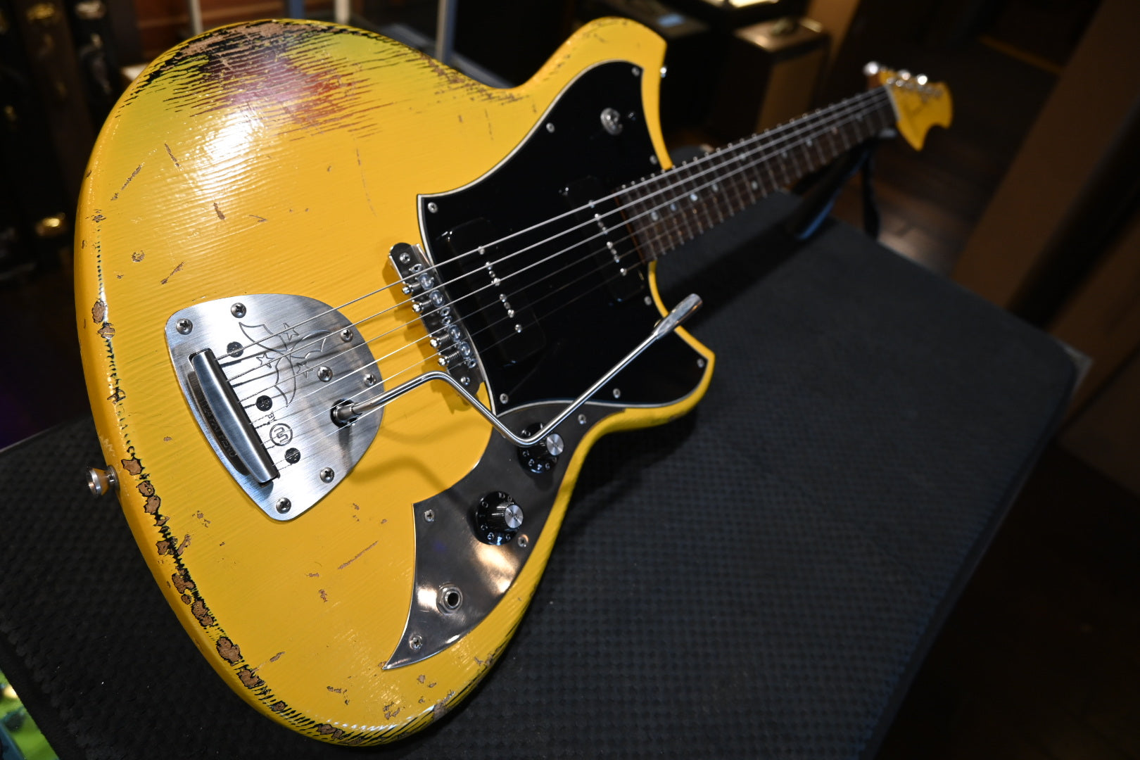 Novo Serus J - Vandalism Yellow over ‘64 3-stone Burst Guitar #5107 - Danville Music