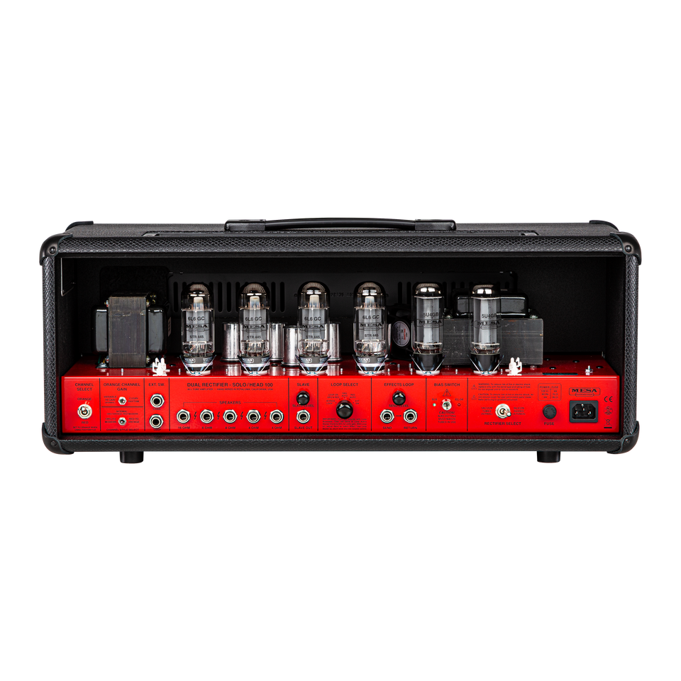 Mesa Boogie Mesa Boogie 90's Dual Rectifier Head - Black Snakeskin Vinyl w/ Red Chassis Amplifier #1944