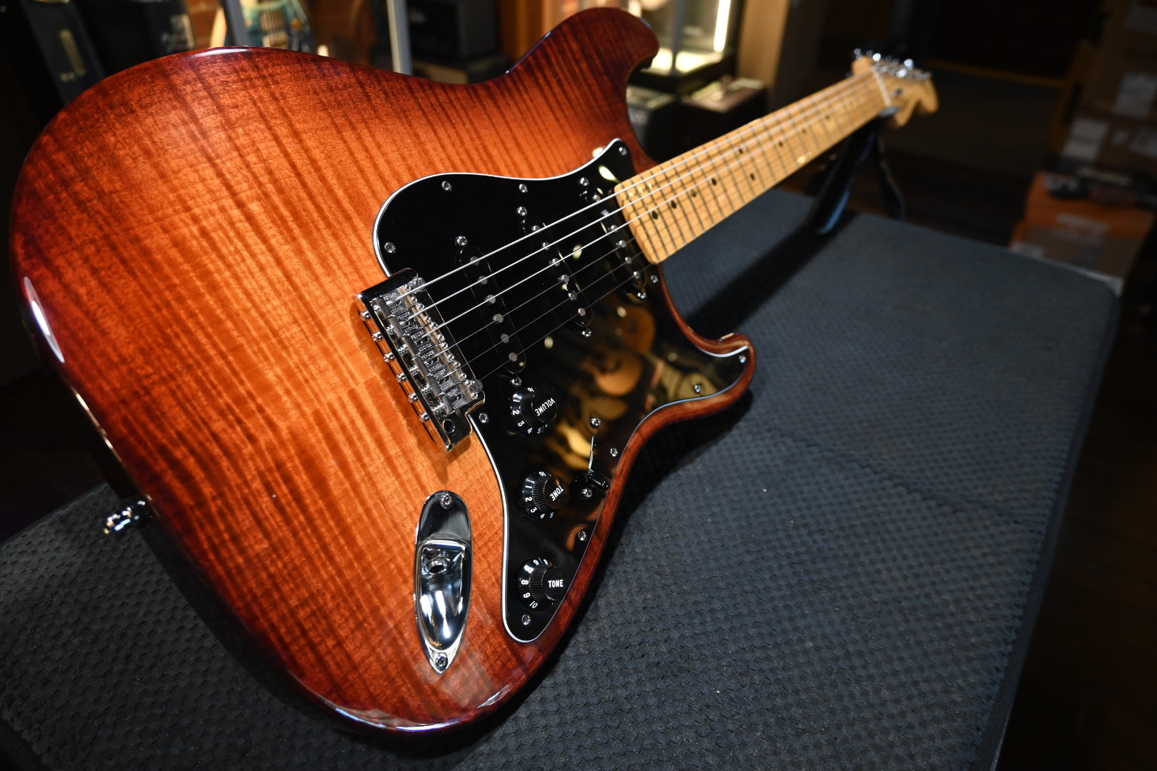 Fender Select Stratocaster 2012 - Dark Cherry Burst Guitar #7261 - Danville Music