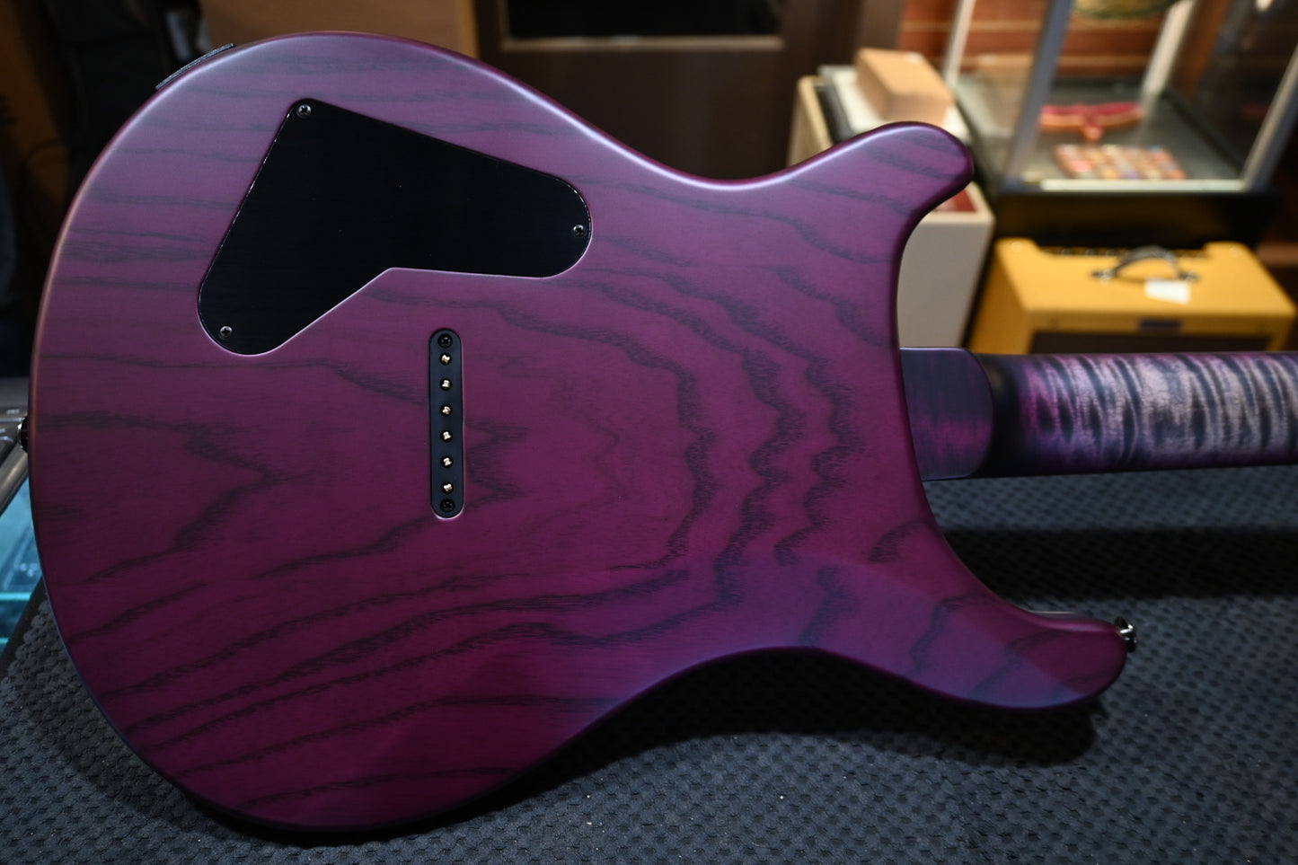 PRS Wood Library Holcomb 10-Top One-Piece Quilt - Charcoal Purple Burst Satin Guitar #2635