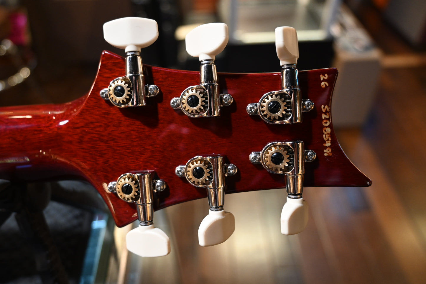 PRS Wood Library S2 McCarty 594 Thinline - Dark Cherry Sunburst Guitar #5491 - Danville Music