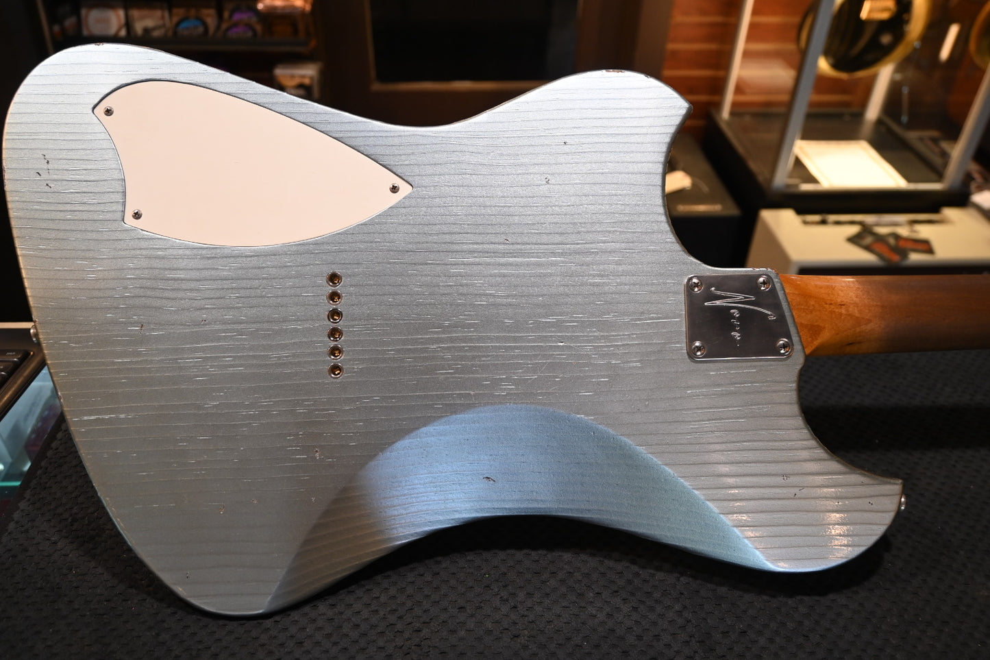 Novo Nucleus Voltur V2 - Ice Blue Metallic Guitar #2639 - Danville Music
