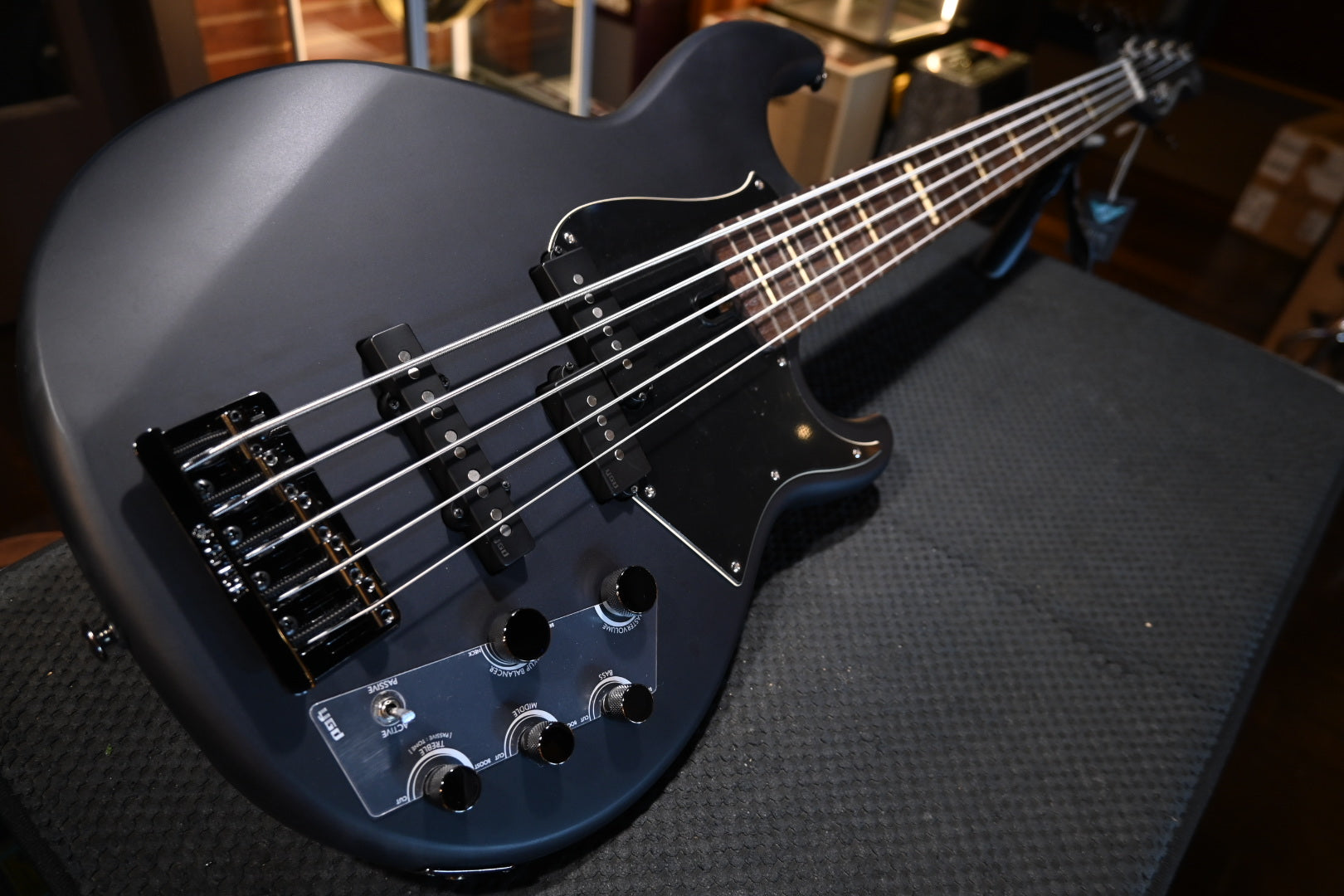 Yamaha BB735A 5-String - Trans Matte Black Bass Guitar #4121 - Danville Music