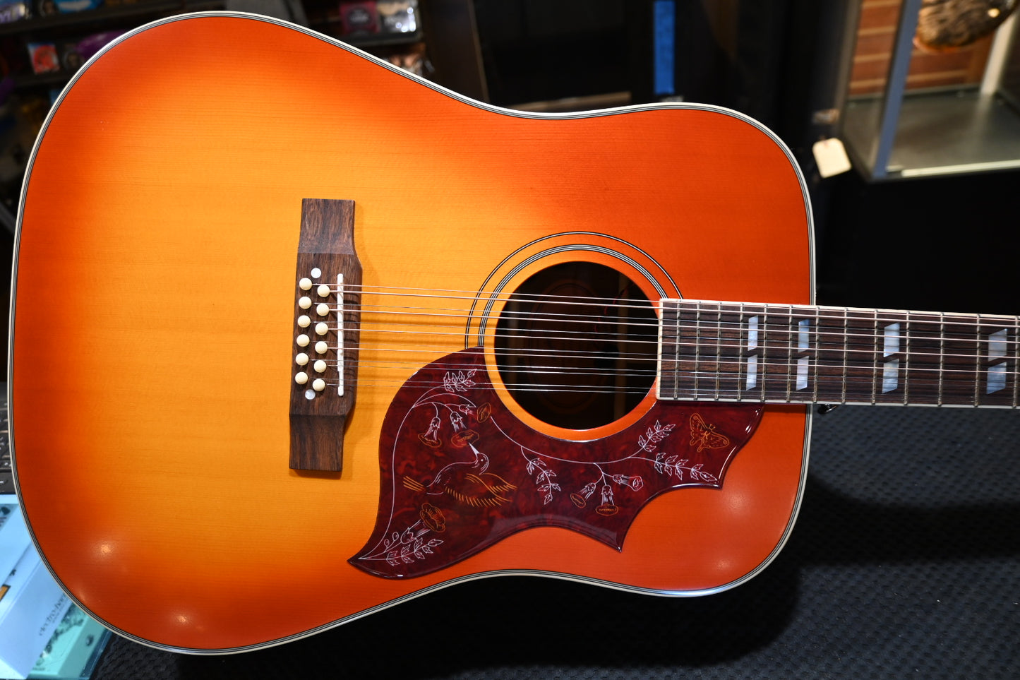 Epiphone Hummingbird 12-String - Aged Cherry Sunburst Guitar #3318