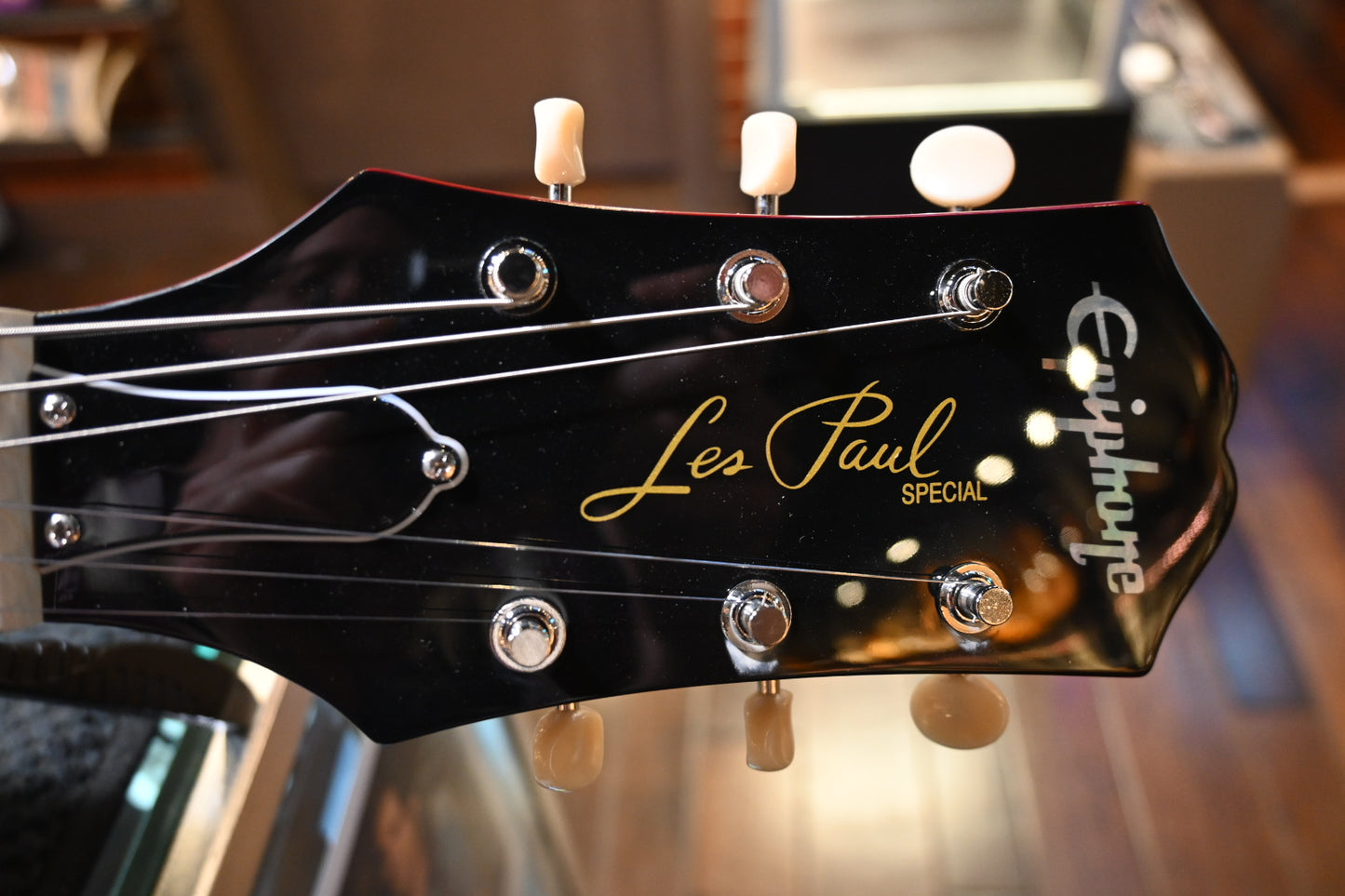 Epiphone Les Paul Special Double Cut - Cherry Red Guitar #0131 - Danville Music
