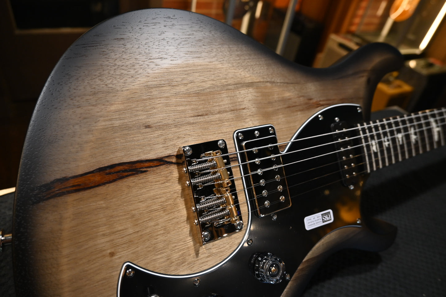 PRS S2 Vela Black Limba Limited Edition - Natural Smokeburst Guitar #8743