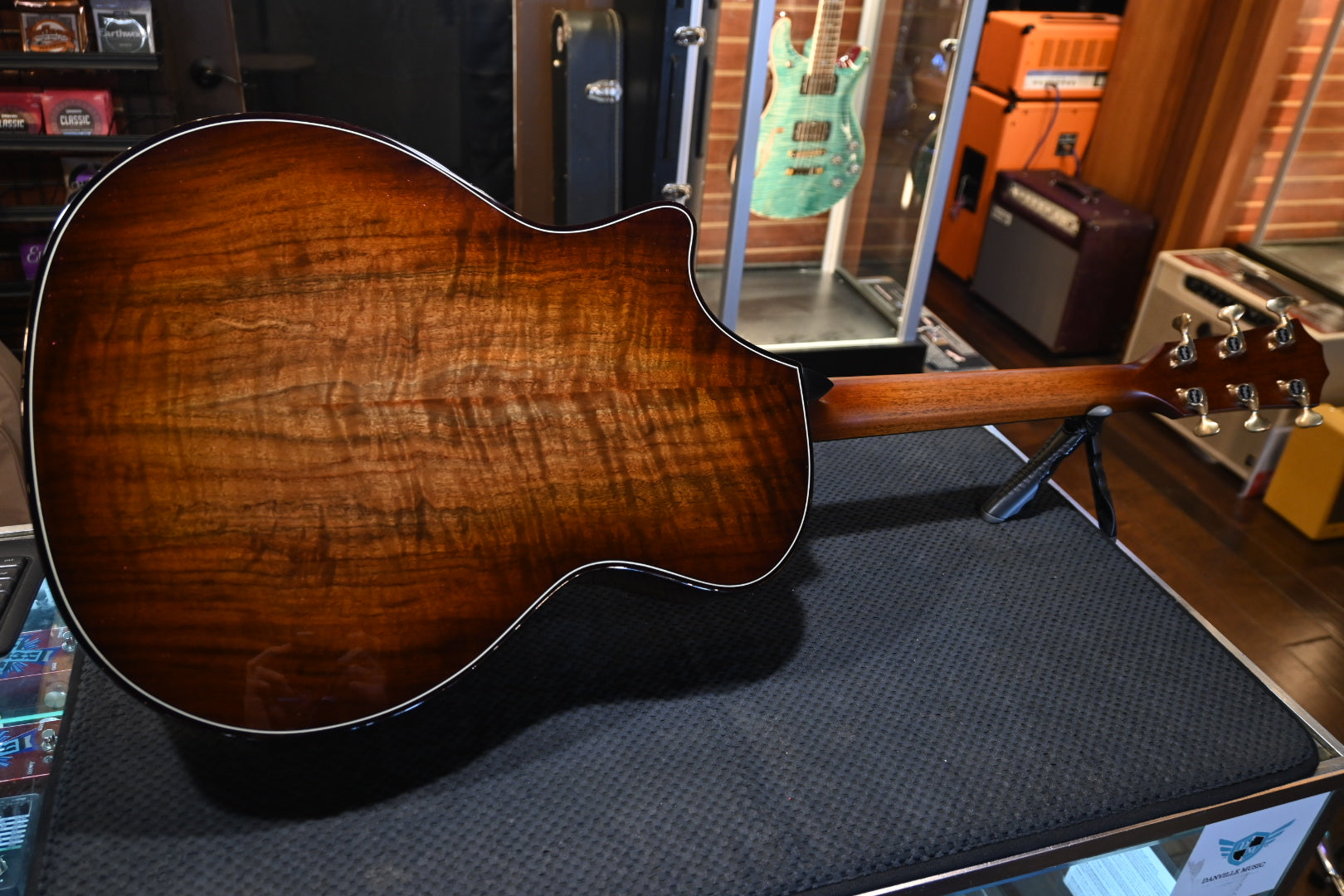 Taylor Custom GA Builder’s Edition Torrefied Spruce/AA Walnut - British Racing Green Metallic Guitar #5084 - Danville Music