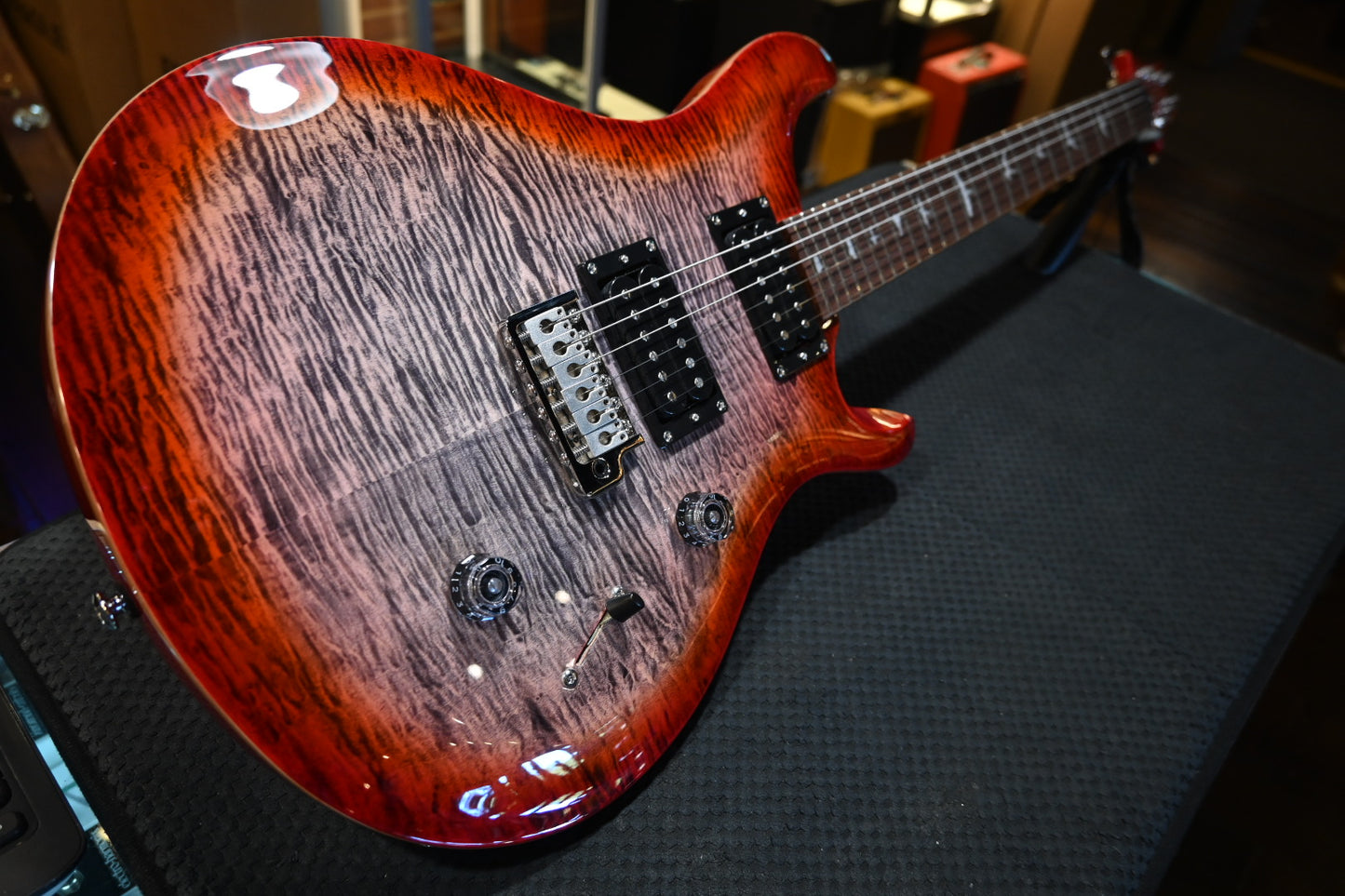 PRS SE Custom 24 - Charcoal Cherry Burst Guitar #3535