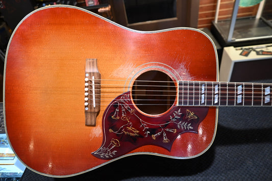 Gibson Custom Shop 1960 Hummingbird Heavy Aged 2025 - Washed Cherry Sunburst Guitar #5028 - Danville Music