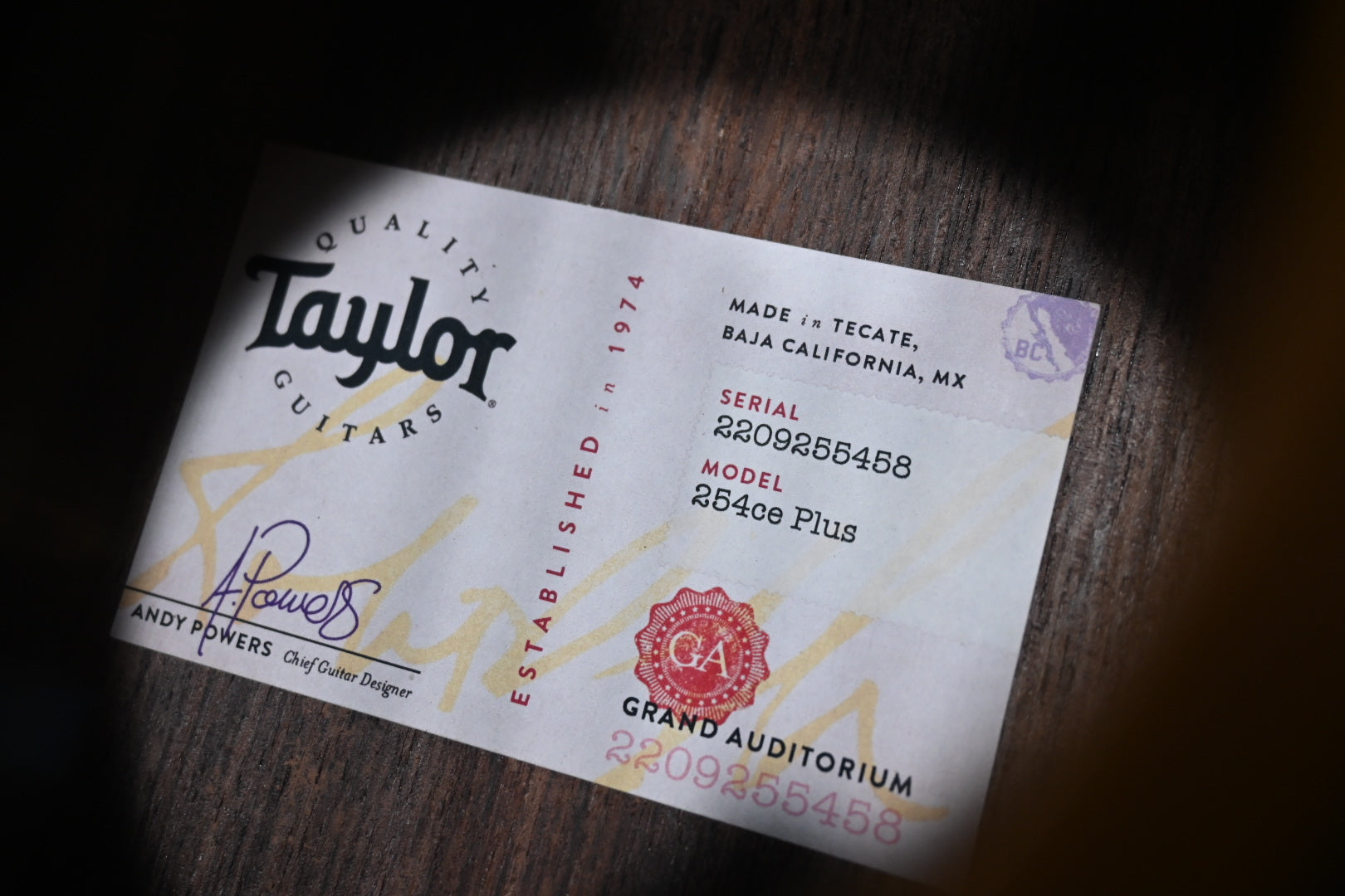 Taylor 254ce 12-String Guitar #5458 - Danville Music