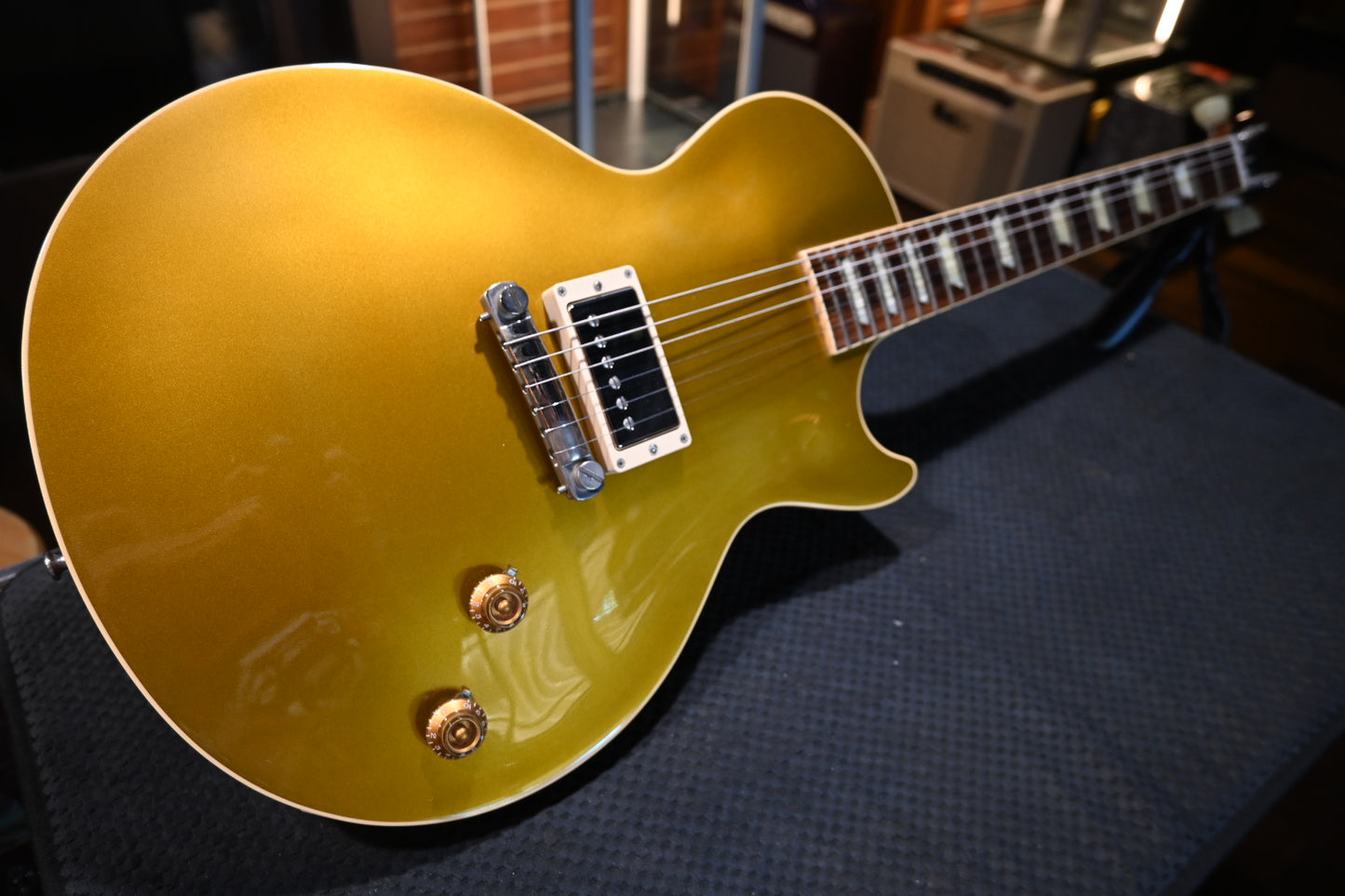 Gibson Custom Shop 1957 Les Paul Standard Reissue R7 2013 Single Pickup - Gold Top Guitar #3350 - Danville Music
