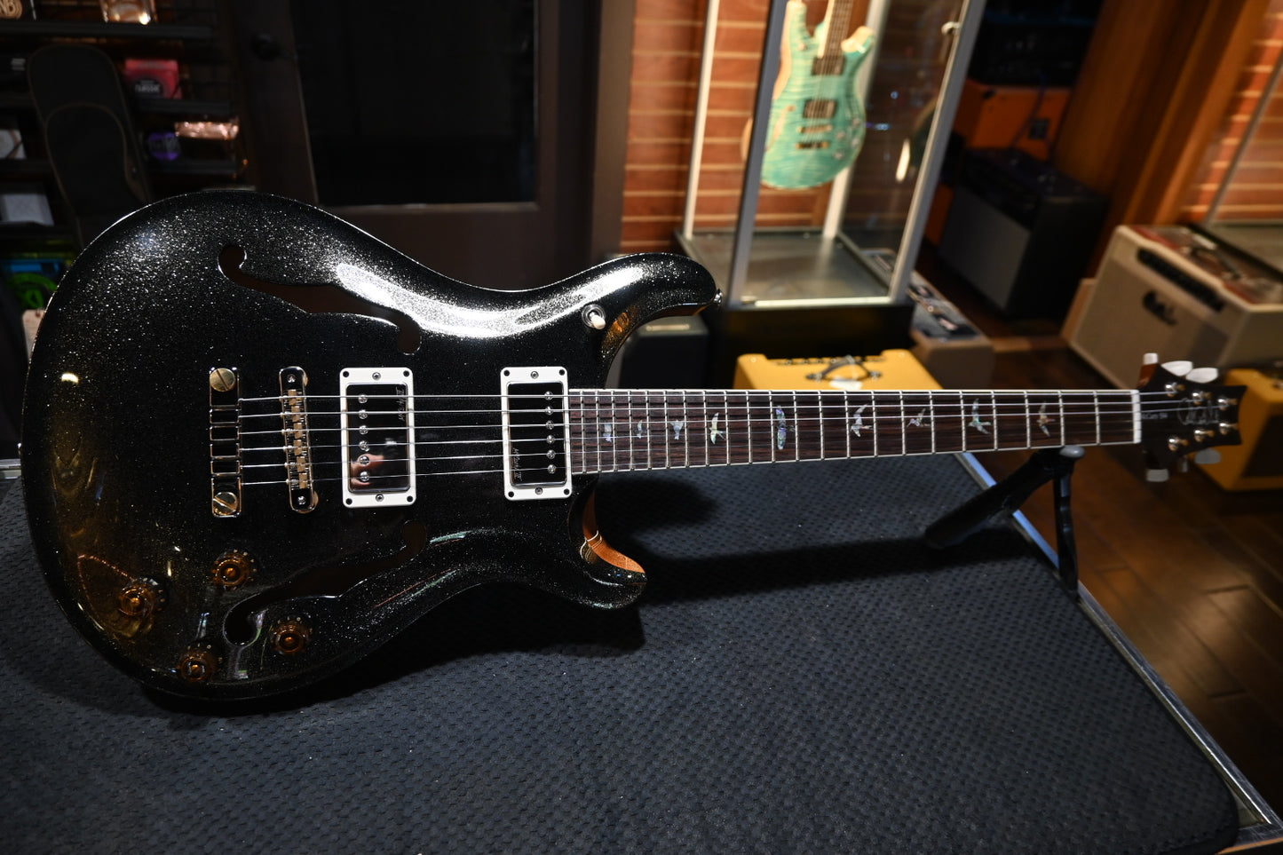 PRS McCarty 594 Hollowbody II - Midnight Gold Flake Guitar #4704 - Danville Music