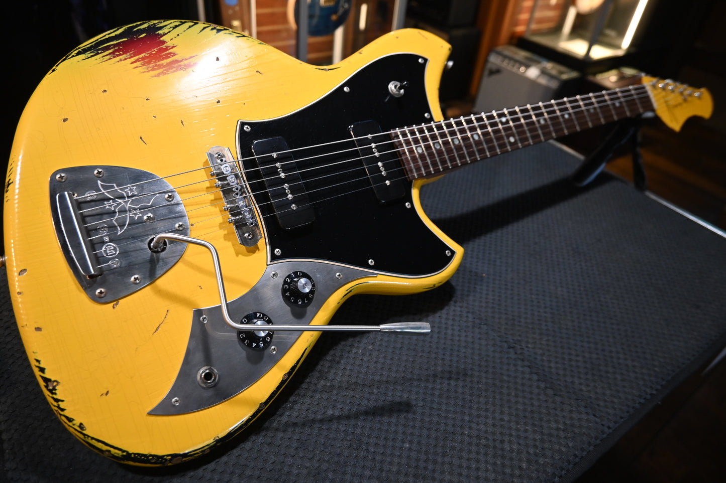 Novo Serus J - Vandalism Yellow over ‘64 3-Tone Burst Guitar #1490 - Danville Music