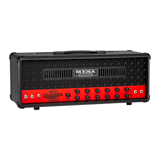 Mesa Boogie Mesa Boogie 90's Dual Rectifier Head - Black Snakeskin Vinyl w/ Red Chassis Amplifier #1944
