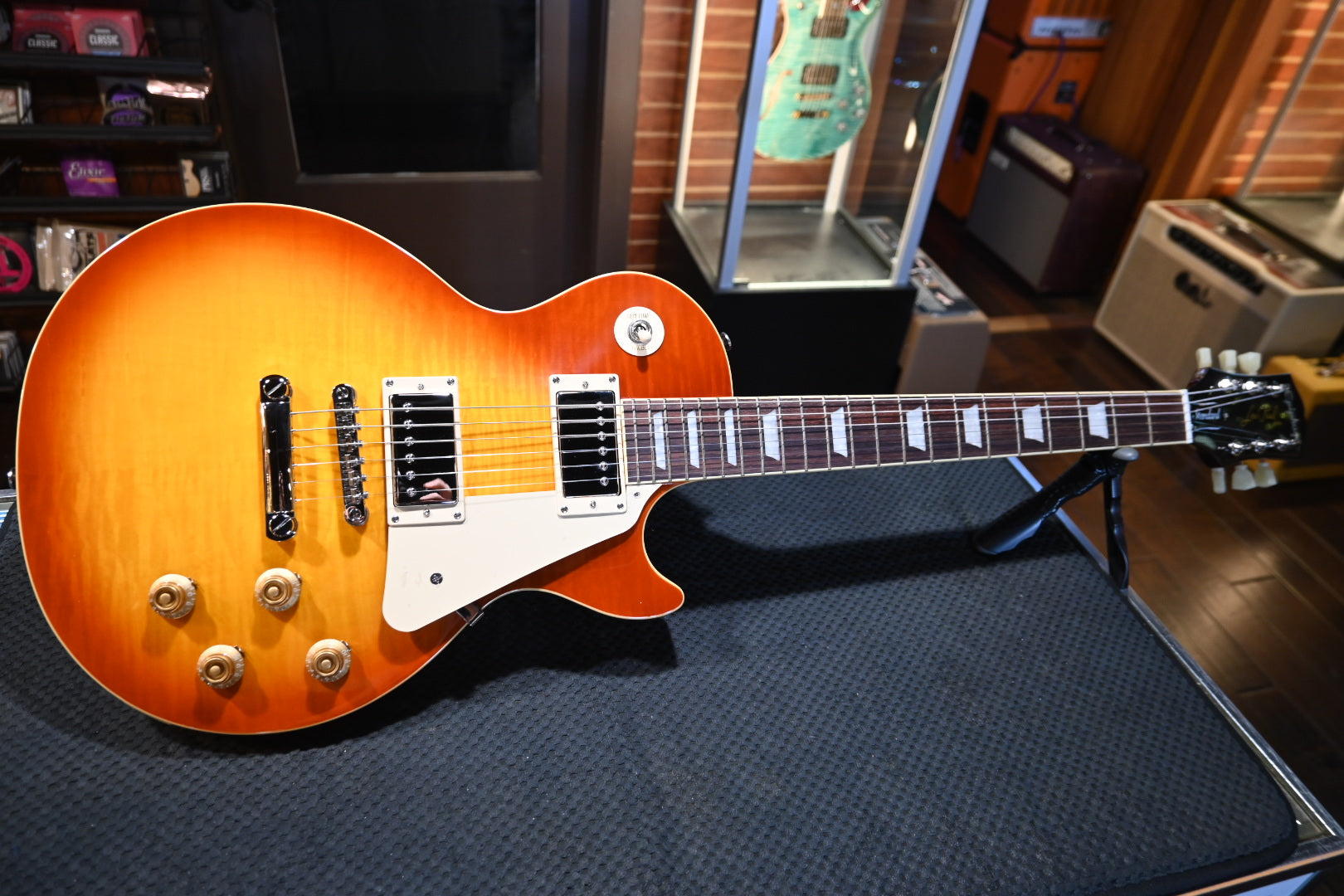 Epiphon Les Paul Standard ‘50s Figured - Washed Cherry Sunburst Guitar #3634 - Danville Music