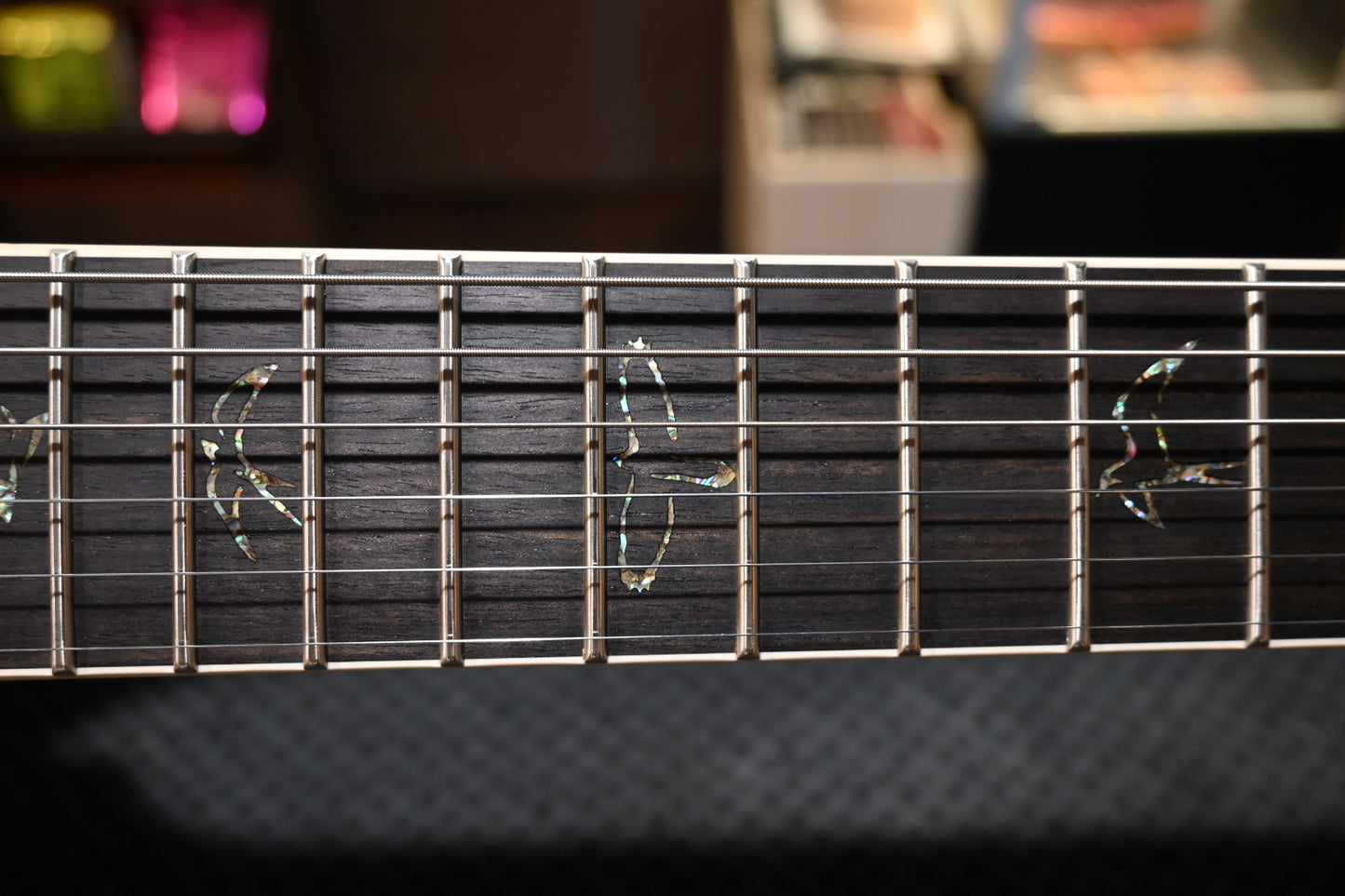 PRS Wood Library Holcomb 10-Top Quilt - Charcoal Blue Burst Satin Guitar #1495