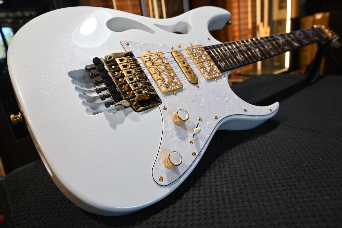 Ibanez PIA3761 Steve Vai Signature - White Guitar #2184 - Danville Music