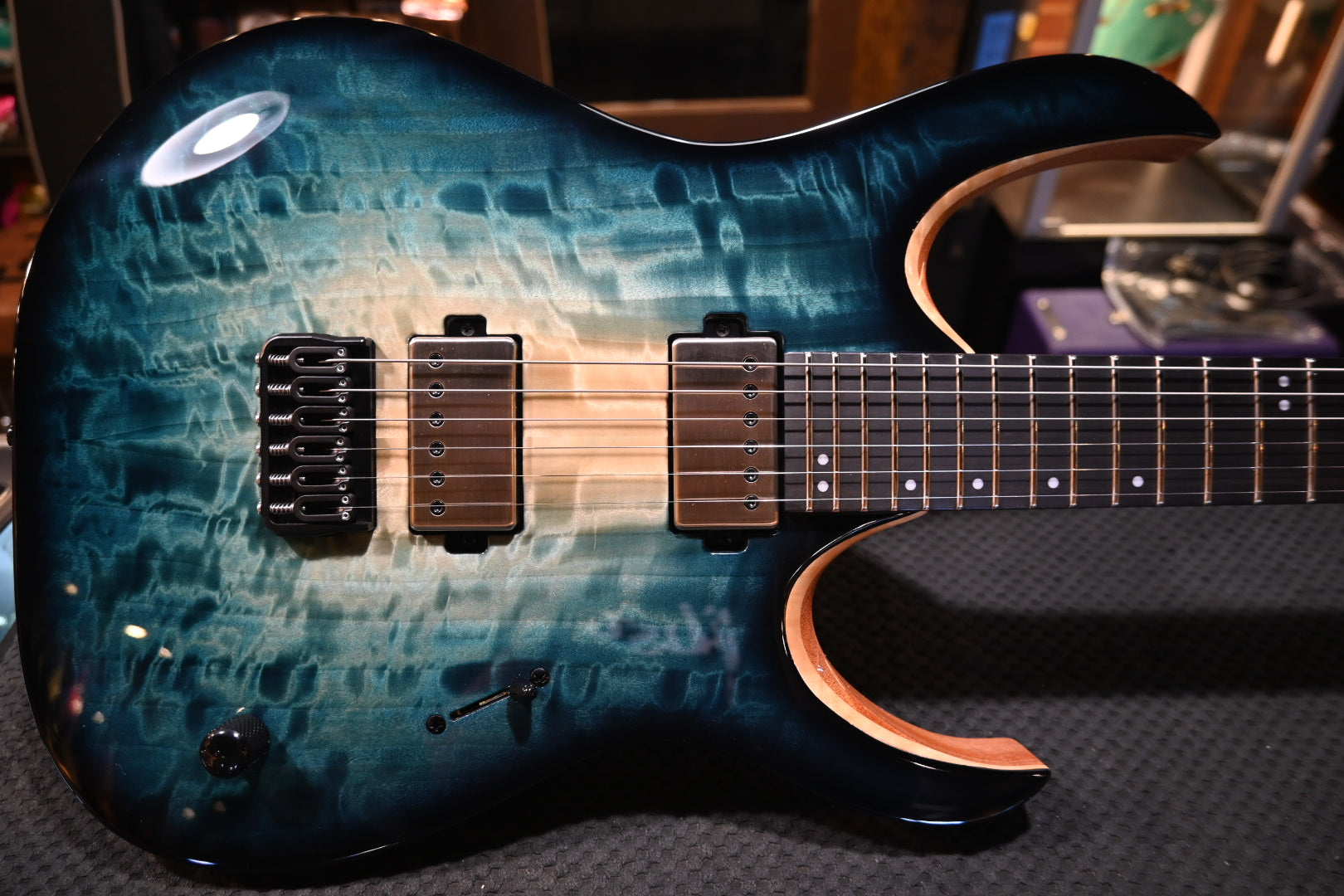 Mayones Duvell Elite 6 - Turquoise Iris Guitar #7128 - Danville Music