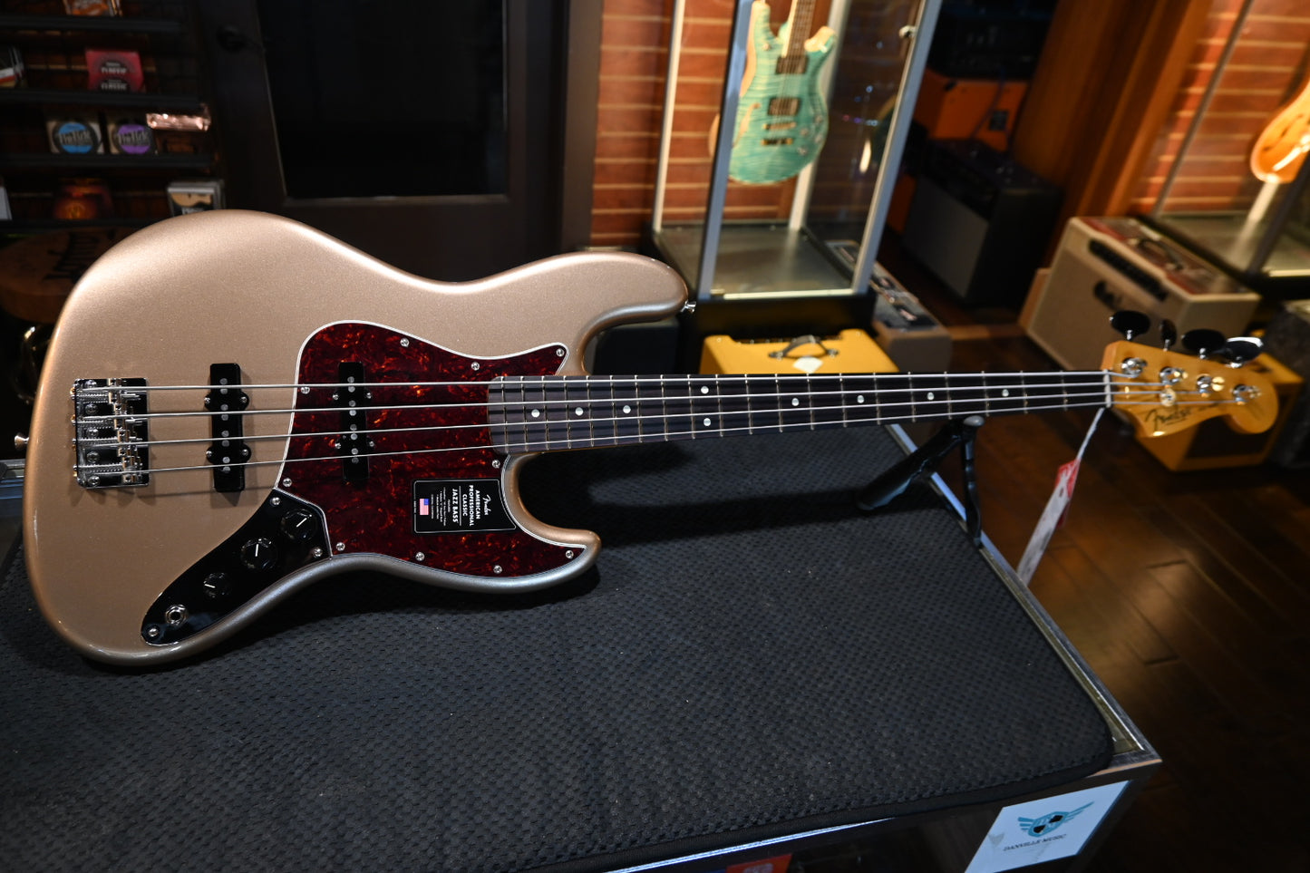 Fender American Classic Jazz Bass - Faded Firemist Gold Guitar #2077