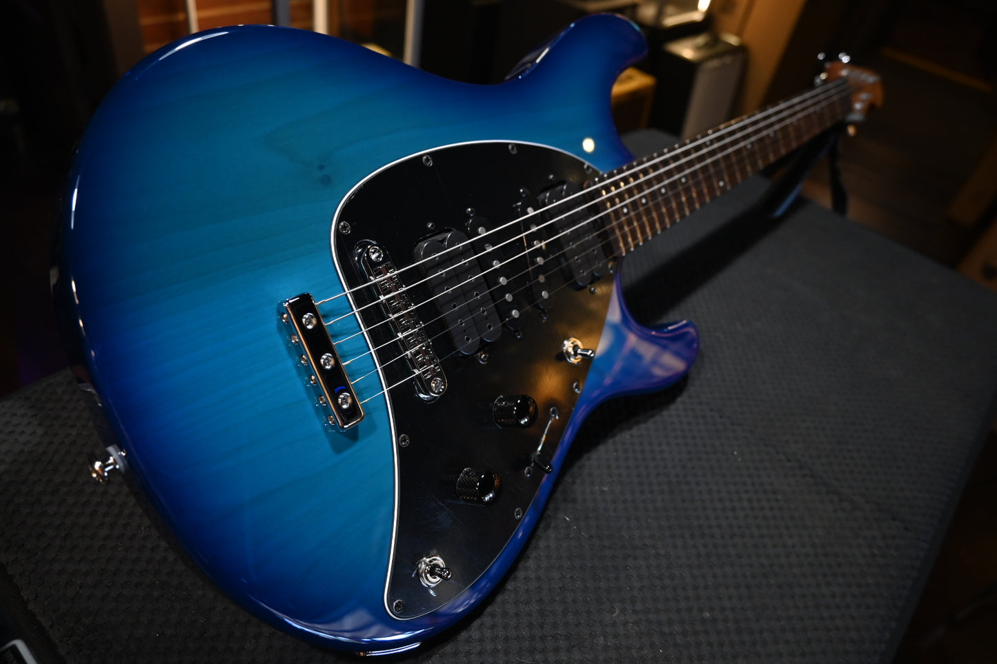 Music Man Steve Morse Signature - Morse Blue Burst Guitar #6515