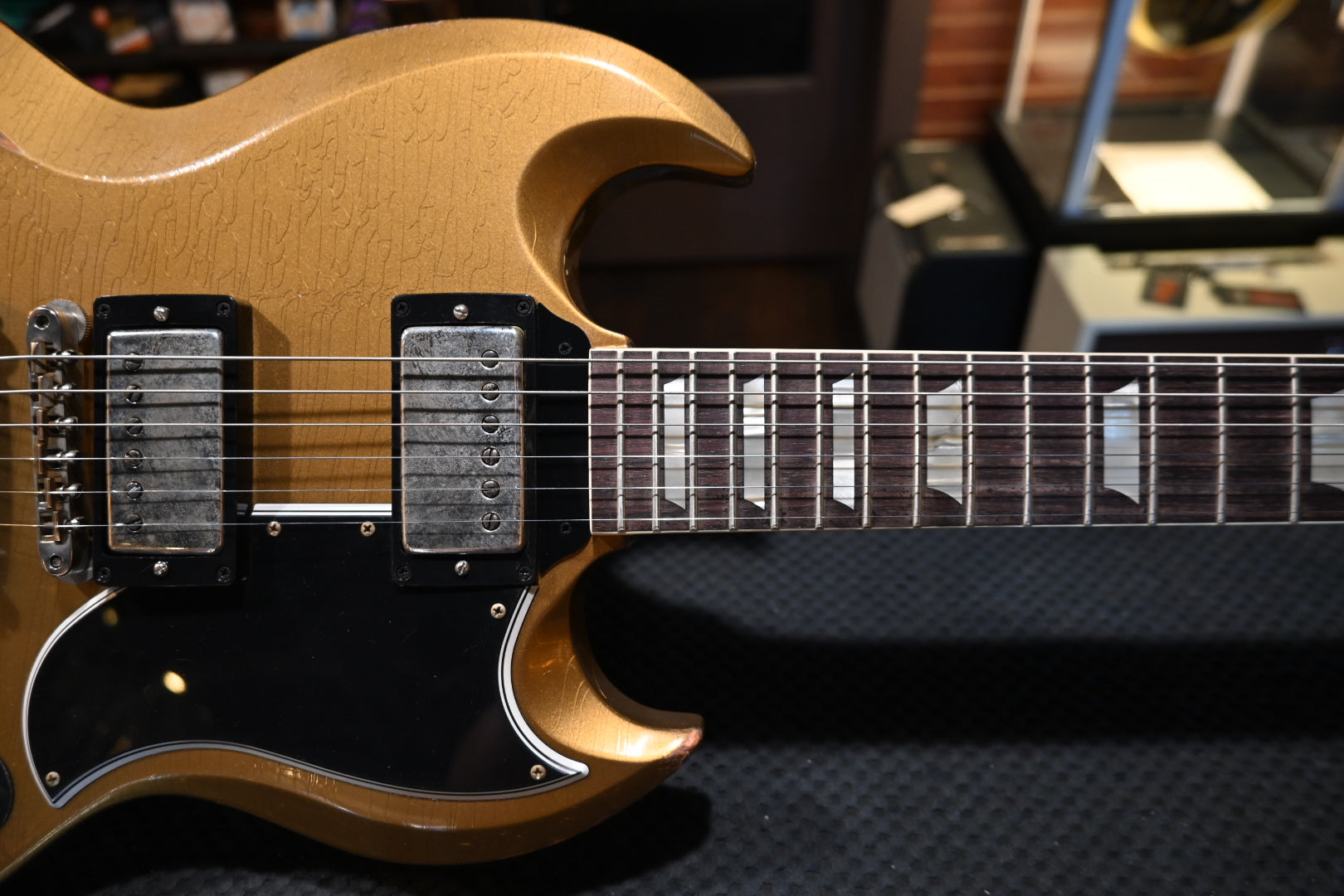 Gibson Custom Shop 1961 SG Standard Murphy Lab Ultra Heavy Aged - Double Gold Guitar #0331 - Danville Music