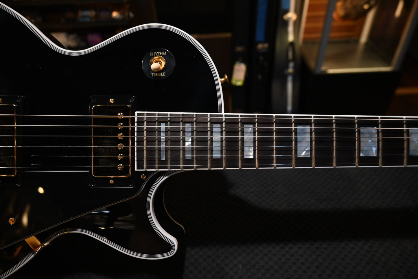 Gibson Custom Shop Les Paul Custom Long Scale - Ebony Guitar #1590