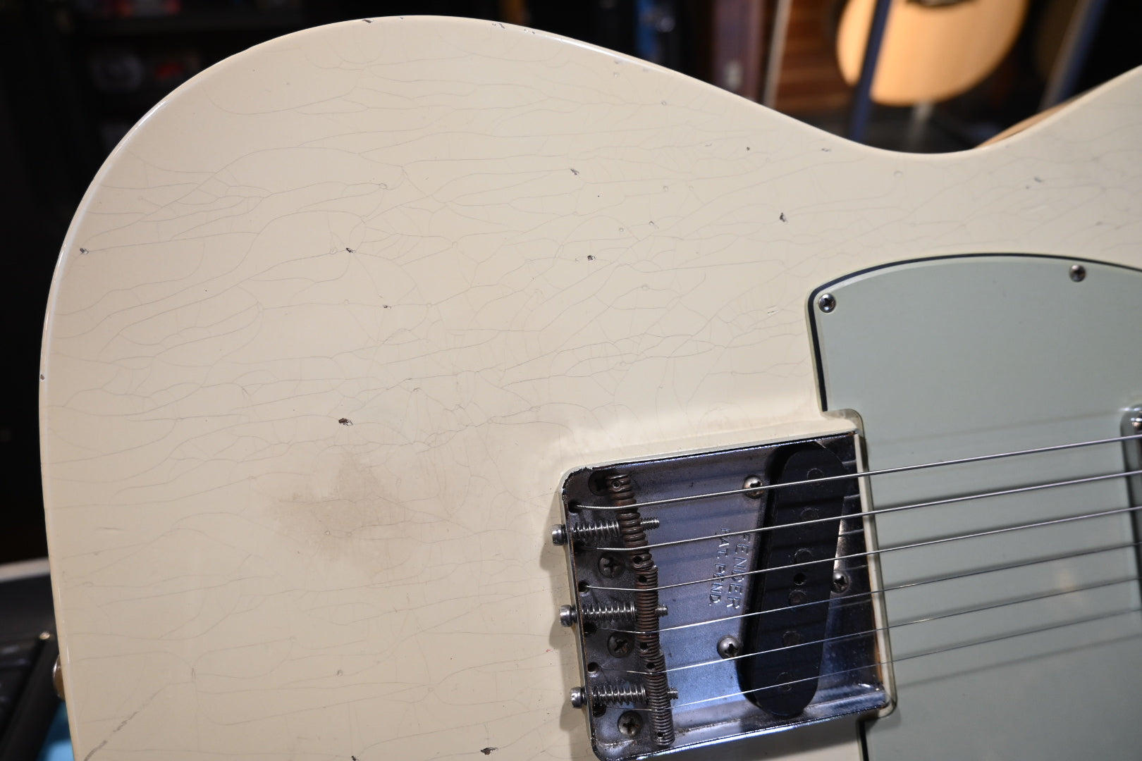Fender Custom Shop Wildwood 10 1959 Telecaster Journeyman 2023 - Faded Aged Vintage White Guitar #6454 - Danville Music