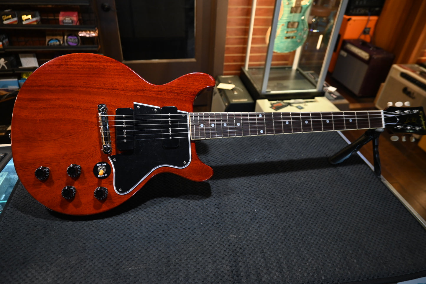 Epiphone 1960 Les Paul Special Double Cut - Cherry Red Guitar #0958 - Danville Music