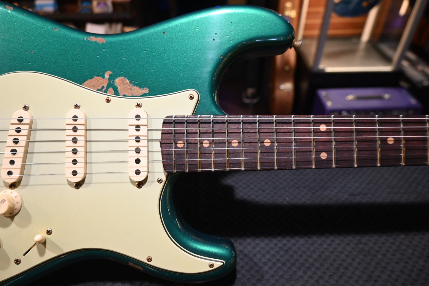 Fender Custom Shop Custom 1959 Stratocaster Heavy Relic - British Racing Green Guitar #3501