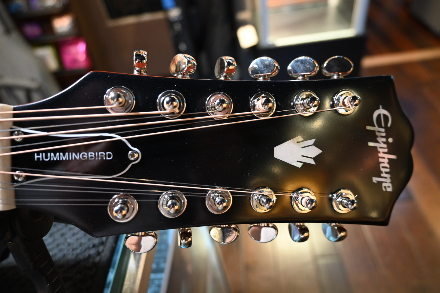 Epiphone Hummingbird 12-String - Aged Cherry Sunburst Guitar #3318