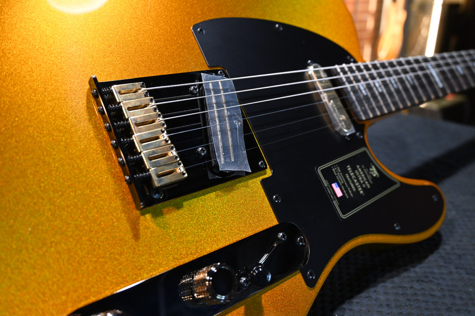 Fender 75th Anniversary American Ultra II Telecaster - Liquid Gold Guitar #8447 - Danville Music