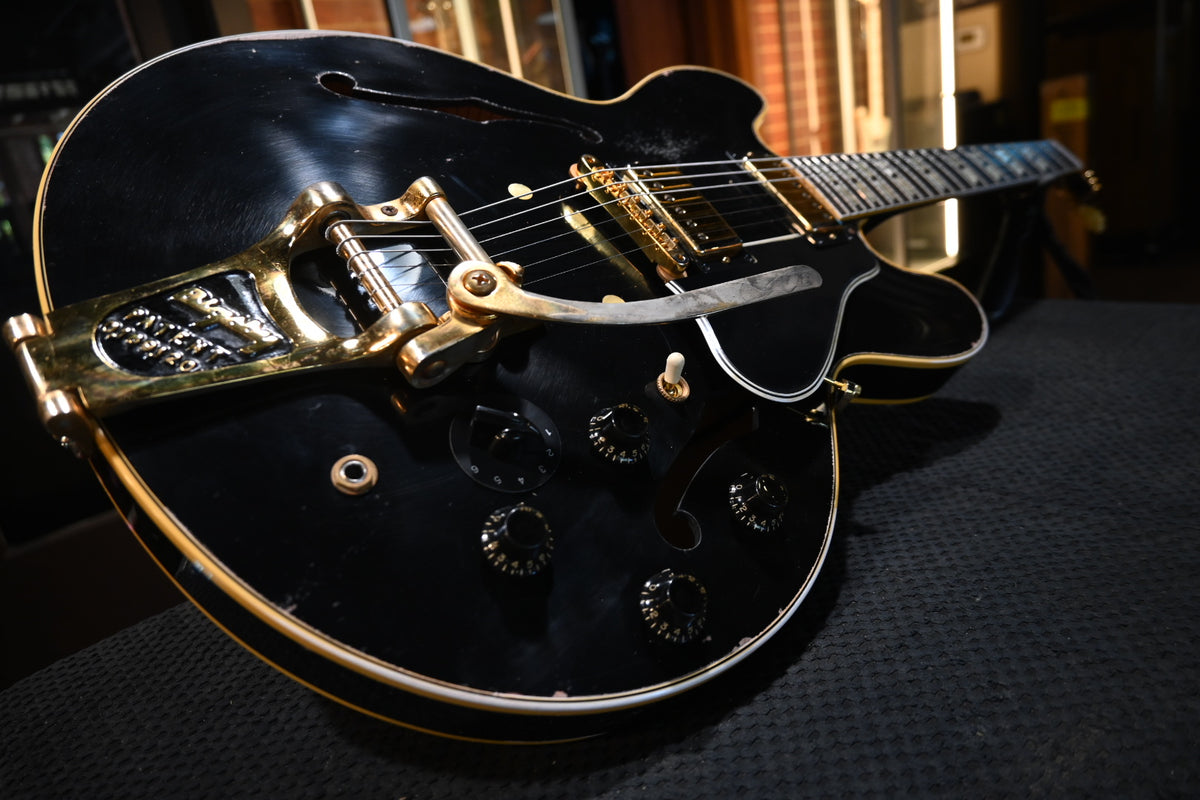Gibson Custom Shop ES-345 Reissue Varitone Bigsby Murphy Lab Heavy Aged - Ebony Guitar #0479