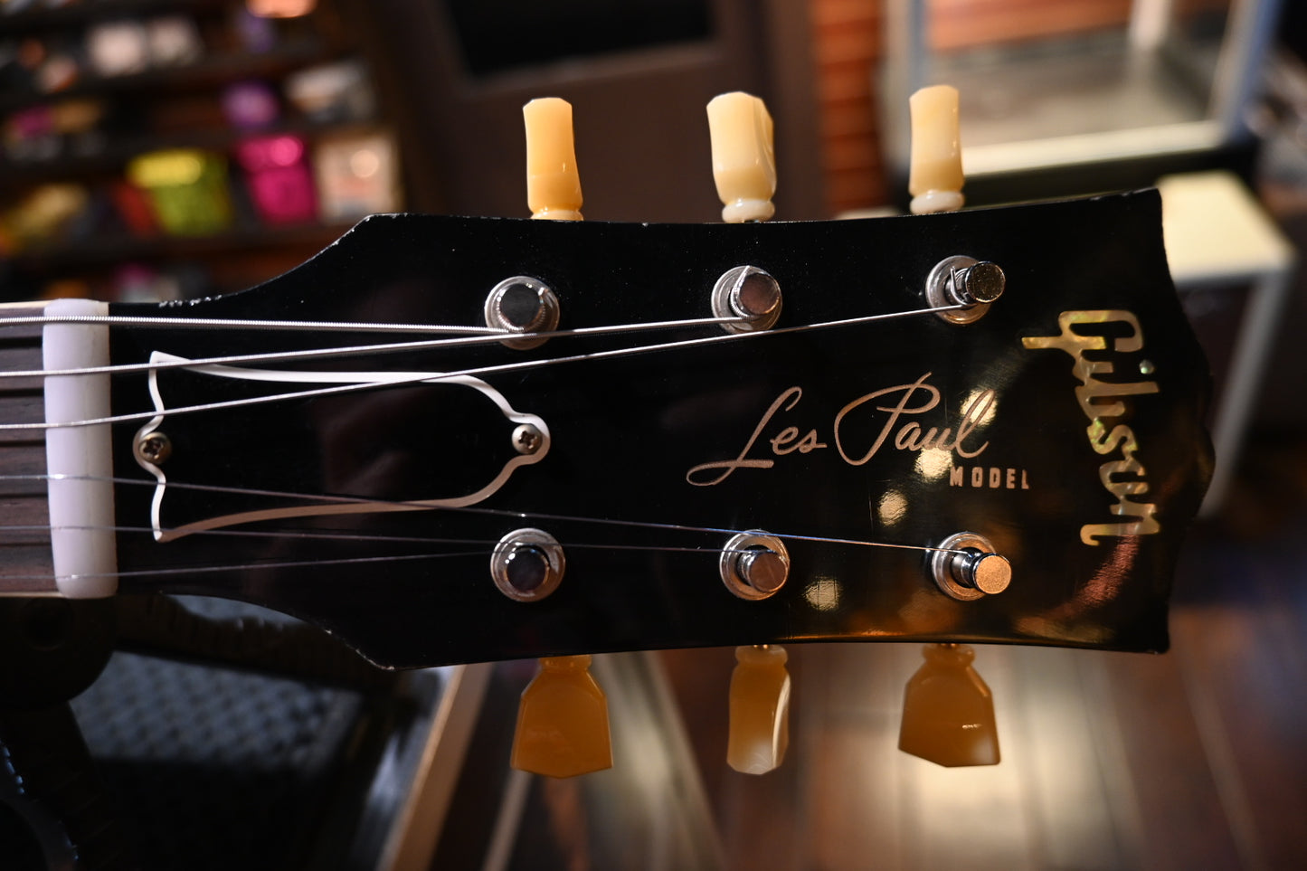 Gibson Custom Shop 1957 Les Paul Standard Reissue Light Aged - Full Ebony Guitar #6187 - Danville Music