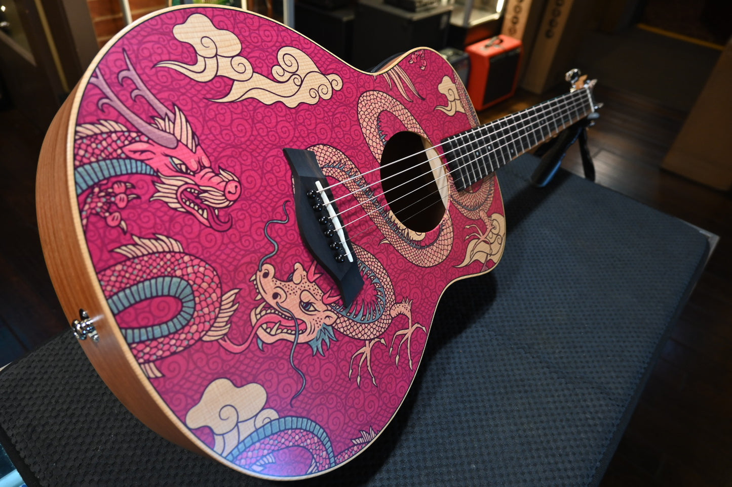 Taylor GS Mini-e Special Edition Dragon Guitar #4252