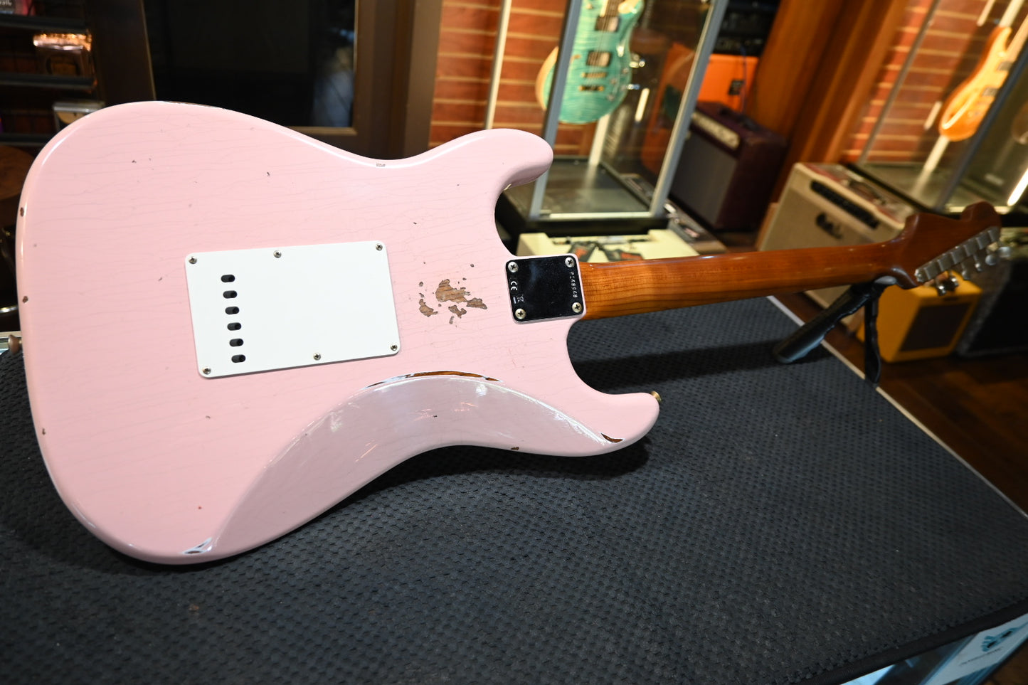 Fender Custom Shop 1963 Stratocaster Roasted Ash Relic - Shell Pink Guitar #8949 - Danville Music