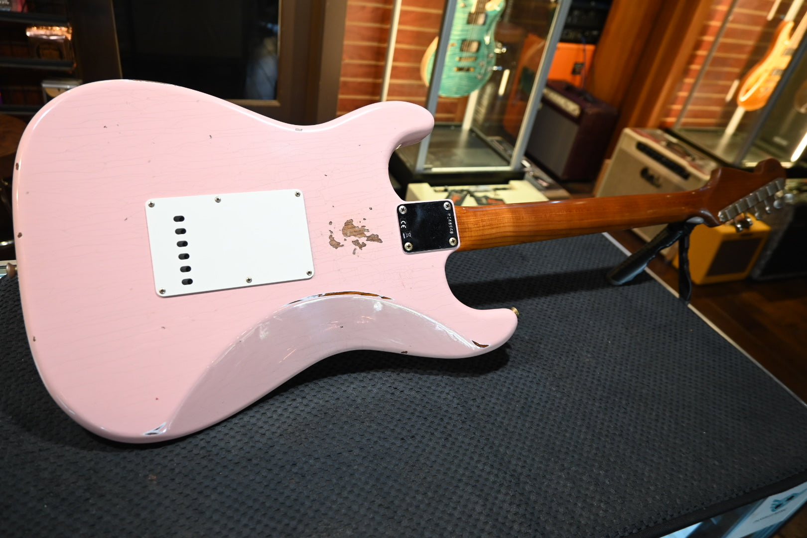 Fender Custom Shop 1963 Stratocaster Roasted Ash Relic - Shell Pink Guitar #8949 - Danville Music