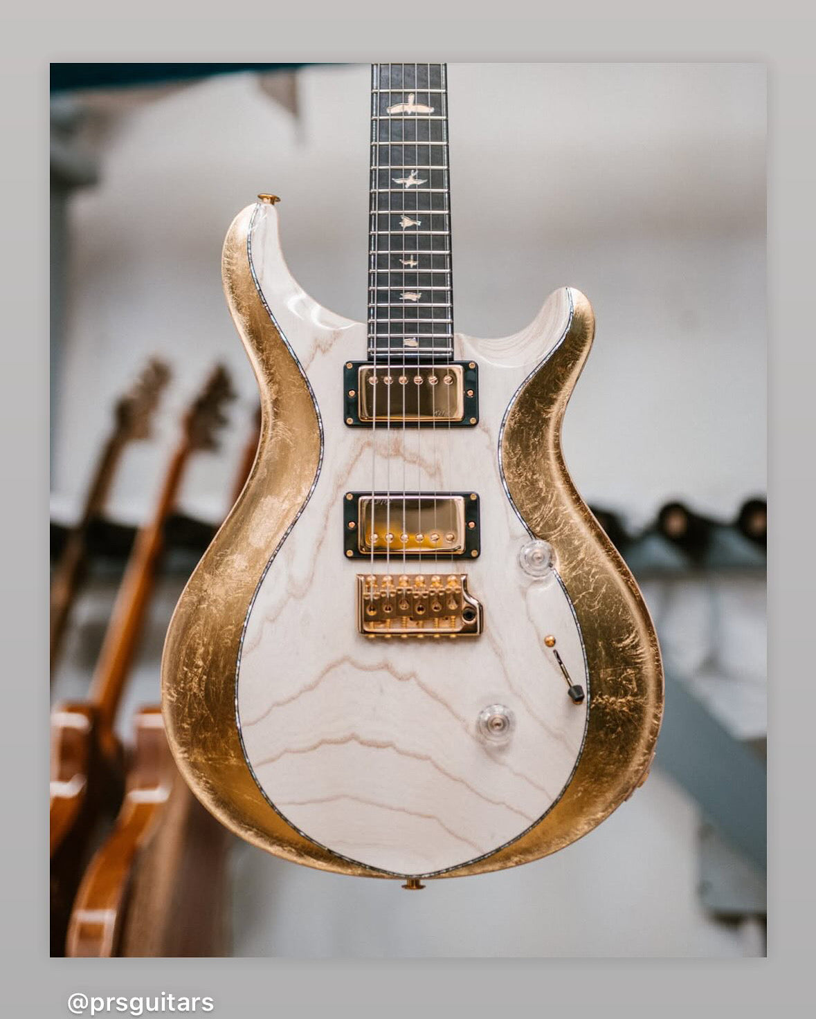 PRS Private Stock Custom 24 Gold Foil - White PRE-ORDER - Danville Music