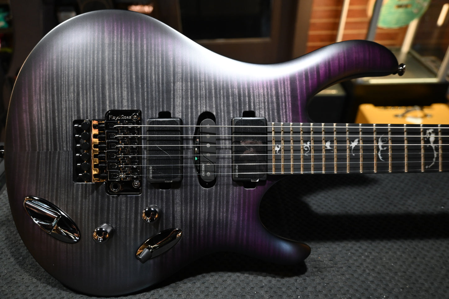 PRS SE Chleo Herman Li Signature - Charcoal Purple Burst Guitar #5734 - Danville Music
