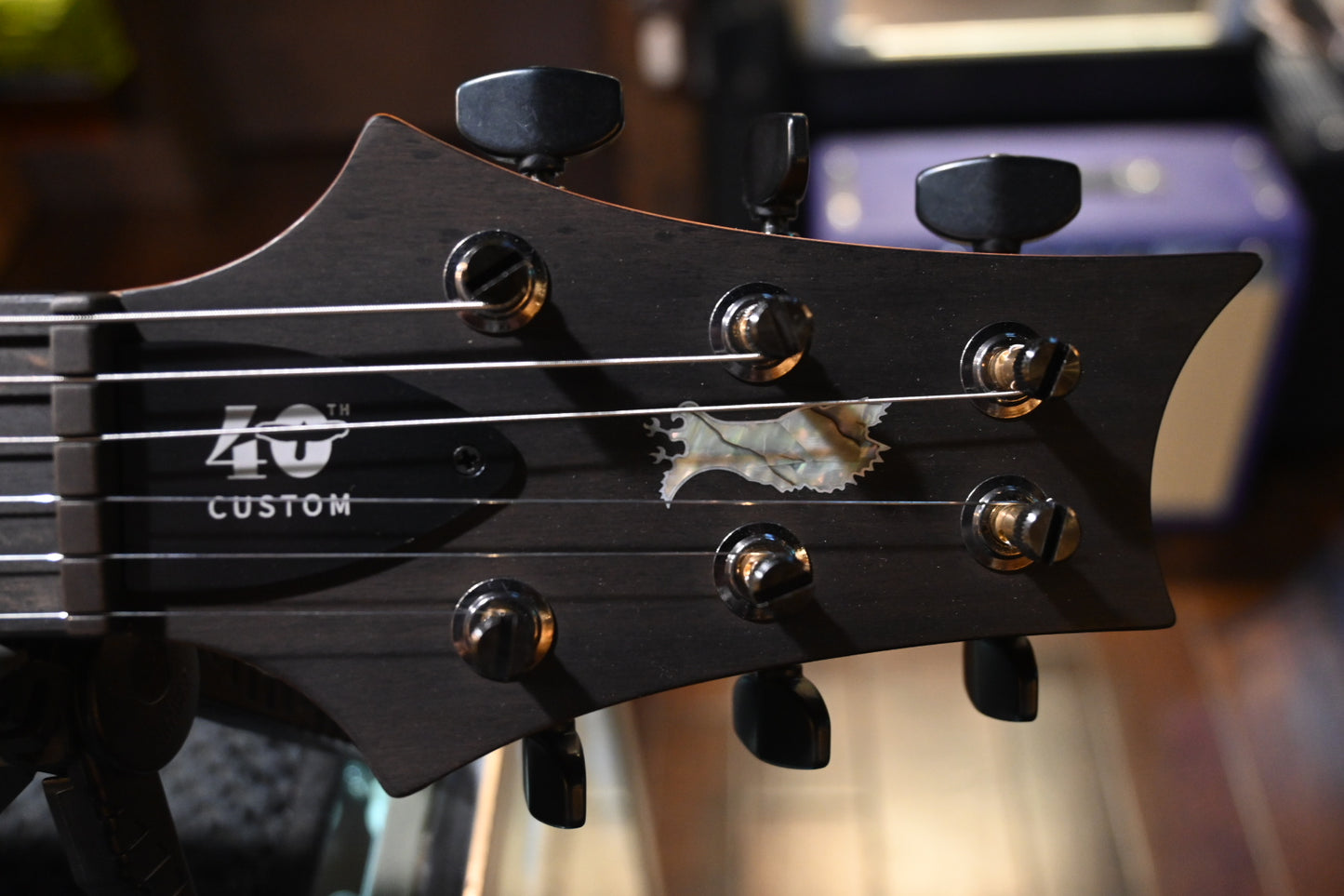 PRS 40th Anniversary Custom 24 Satin Limited - Faded Whale Blue Guitar #5750 - Danville Music