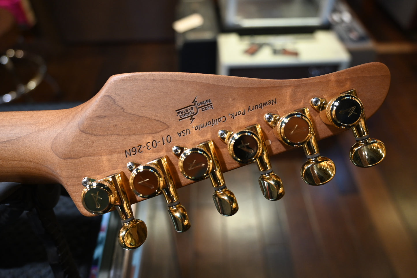 Tom Anderson Guardian Angel Player Roasted Pine - Satin Rustic Brown Edge Burst Guitar #326N - Danville Music