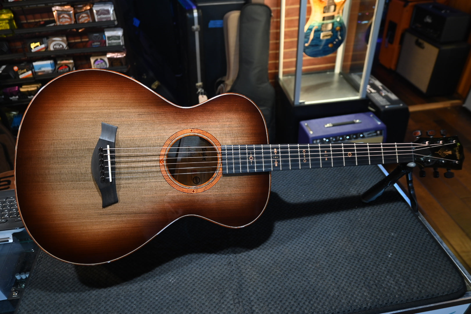 Taylor Custom GC 12-Fret Sinker Cypress/Black Limba “The Monument” Catch #10 Guitar #5101 - Danville Music