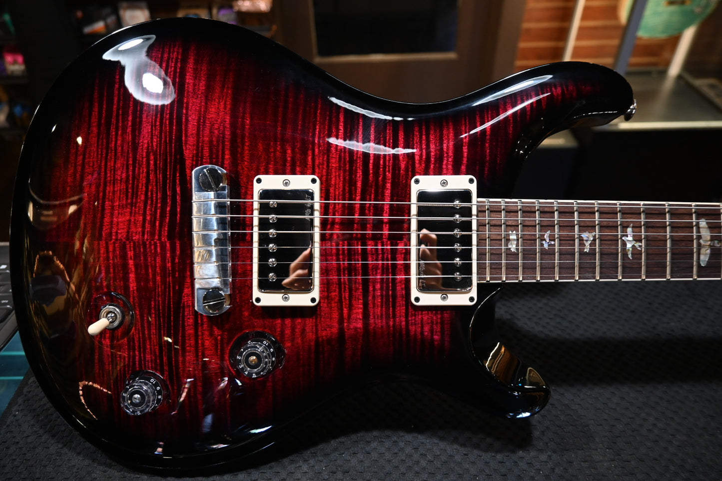 PRS McCarty 2024 - Fire Red Smokewrap Burst Guitar #9679 - Danville Music