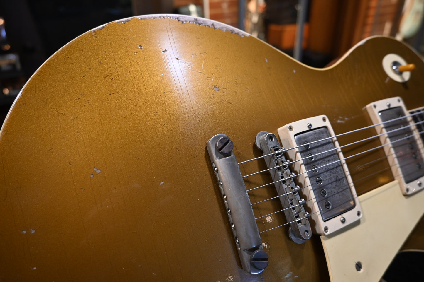 Gibson Custom Shop 1957 Les Paul Standard Reissue Murphy Lab Ultra Heavy Aged - Mustard Gold Guitar #6604